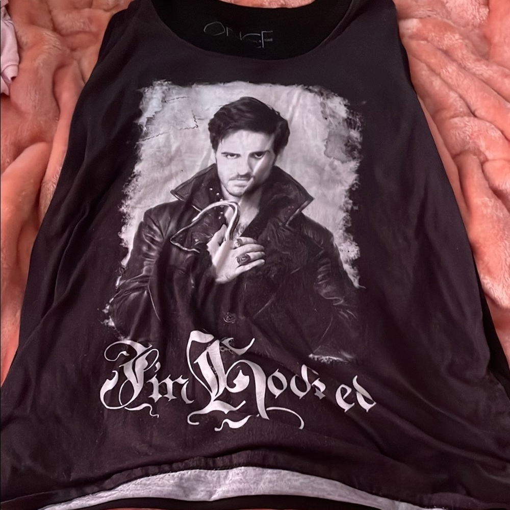Black Graphic Muscle Tee